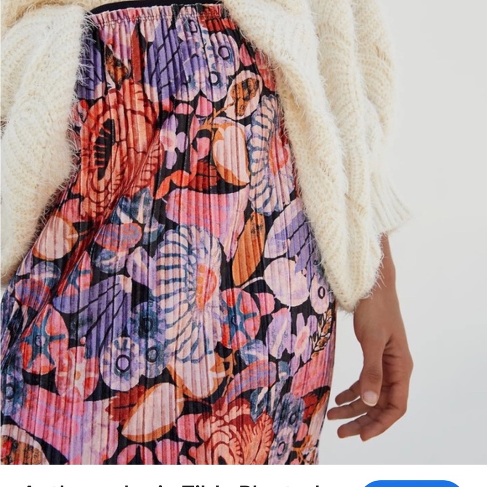 Anthropologie Maeve Vibrant Floral Midi Skirt - Picture 3 of 12